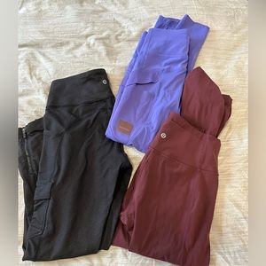 Lululemon size 6 pants lot ! 3 pairs for great price ! Hike, run, and everyday!